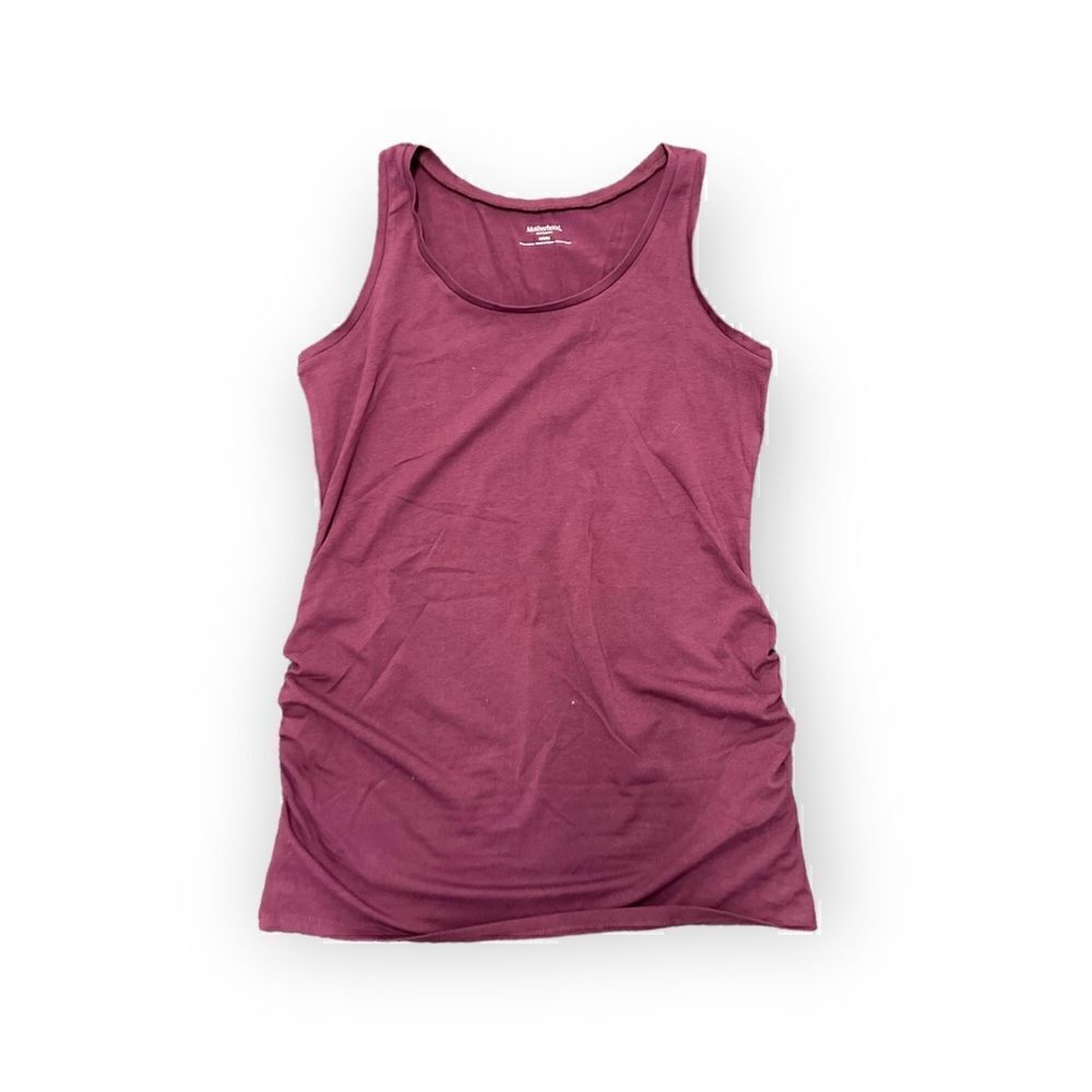 Motherhood Maroon Sleeveless Tank Top